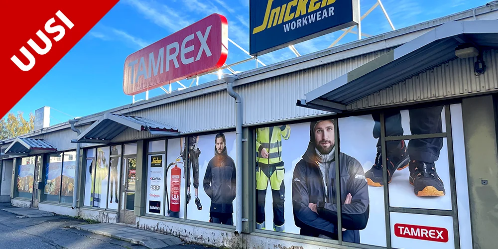 
Työkäsineet, työvaatteet, työkengät ja suojaimet Tamrex Porin palvelevasta myymälästä