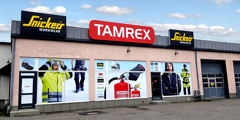 
Työkäsineet, työvaatteet, työkengät ja suojaimet Tamrex Porin palvelevasta myymälästä